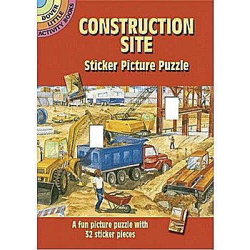 Construction Site Sticker Picture Puzzle