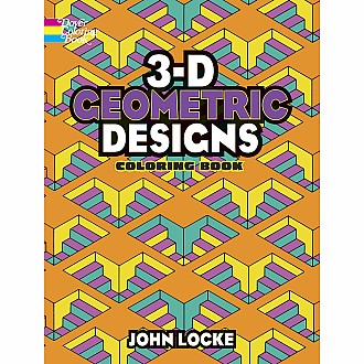 3-D Geometric Designs Coloring Book