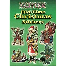 Glitter Old-Time Christmas Stickers