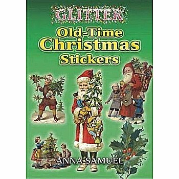 Glitter Old-Time Christmas Stickers