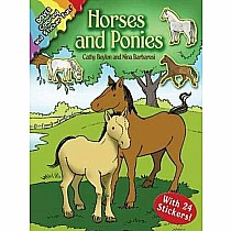 Horses and Ponies: Coloring and Sticker Fun