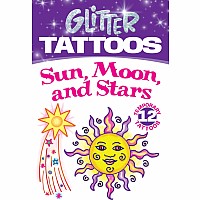 Glitter Tattoos Sun, Moon, Stars