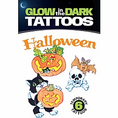 Glow-in-the-Dark Tattoos Halloween