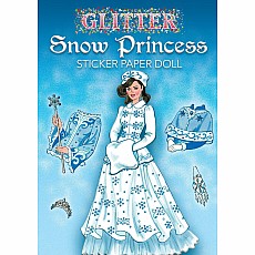 Glitter Snow Princess Sticker Paper Doll