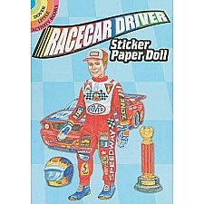 Racecar Driver Sticker Paper Doll