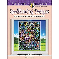 Creative Haven Spellbinding Designs Stained Glass Coloring Book