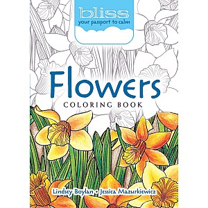 BLISS Flowers Coloring Book: Your Passport to Calm