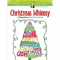 Creative Haven Christmas Whimsy: A WordPlay Coloring Book