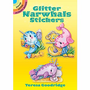 Glitter Narwhals Stickers