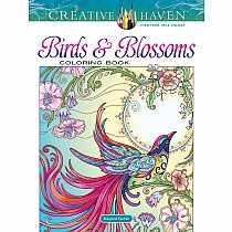 Creative Haven Birds and Blossoms Coloring Book