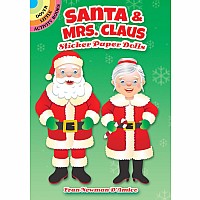 Santa & Mrs. Claus Sticker Paper Dolls