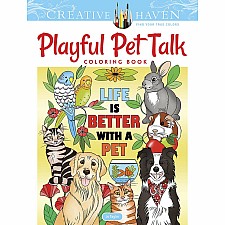 Creative Haven Playful Pet Talk Coloring Book