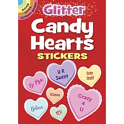 Glitter Candy Hearts Stickers