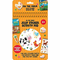 On the Farm Jelly Sticker Activity Pad: With 40 Reusable Stickers, 2 Silicone Sticker Sheets, 4 Activity Pages And 1 Fold-Out P