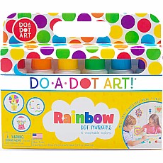 Dot-Art Markers 6-pk Rainbow [Washable]