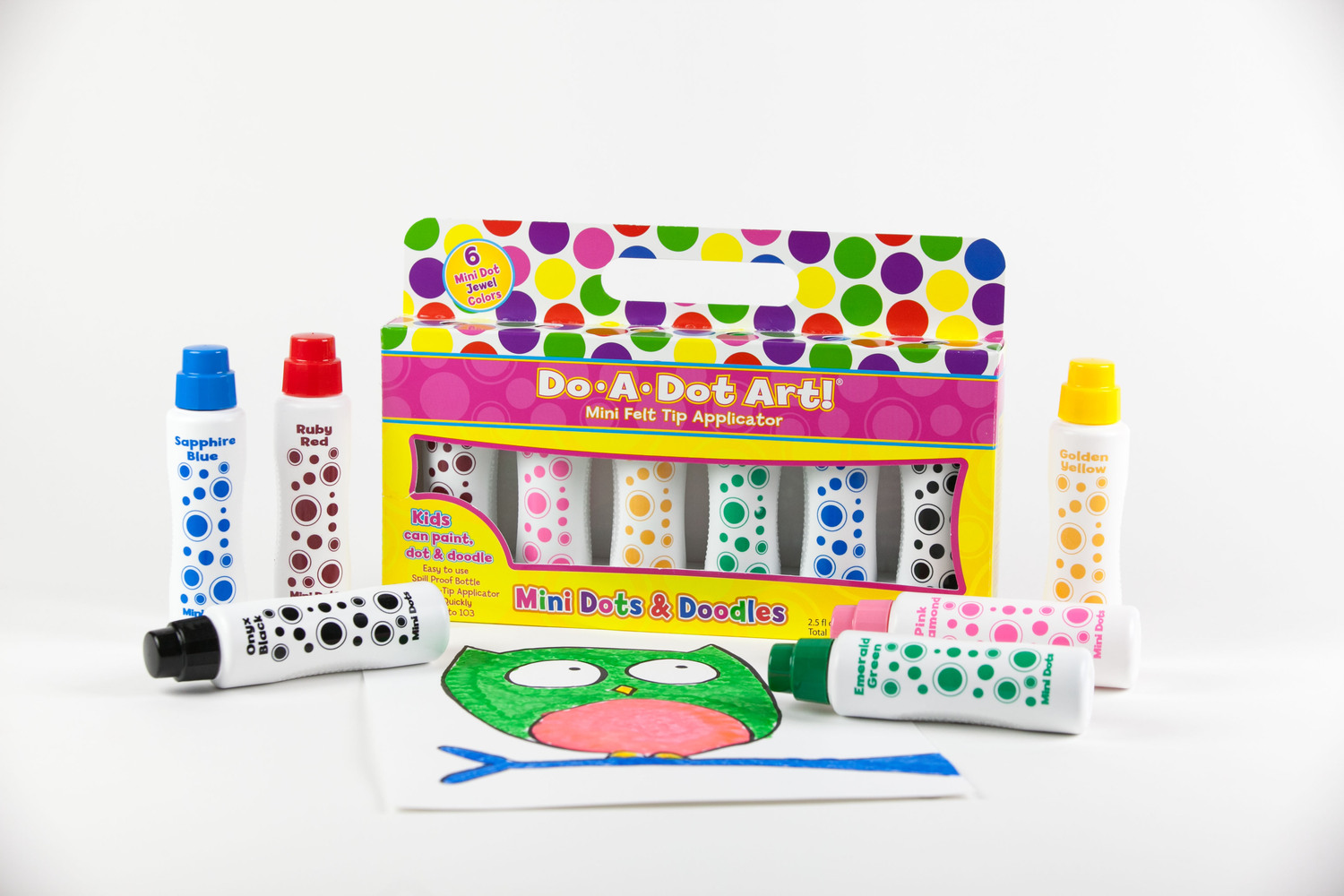 dot-art-markers-6-pk-brilliant-washable-franklin-s-toys