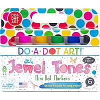 MINI Dot-Art Markers 6-Pk Jewel Tone [Washable]