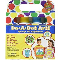 Dot-Art Markers 4-Pk Rainbow [Washable]