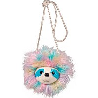 Douglas Toys Rainbow Sloth Fur Fuzzle Crossbody