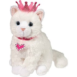 Duchess White Cat with Crown