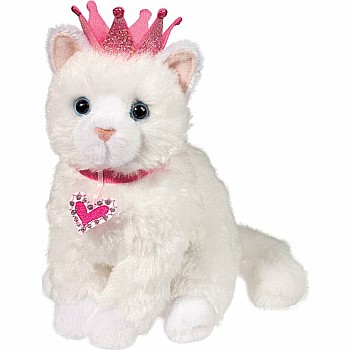 Duchess White Cat with Crown