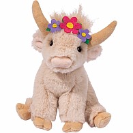 Laddie Highland Cow Mini Soft with Flower Crown