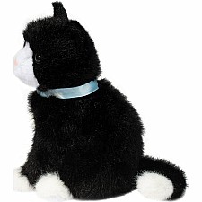 Mini Black & White Cat - Blue Collar