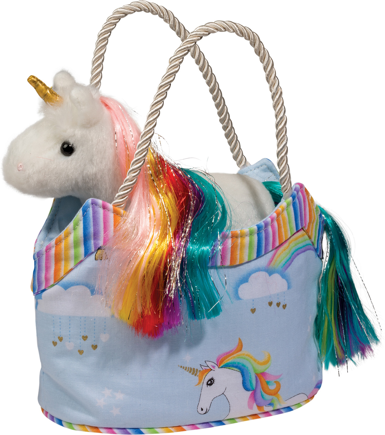 Rainbow Sky Sak W/Rainbow Unicorn - Douglas Toys
