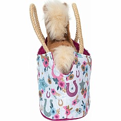 Boho Horseshoe Sassy Sak with Horse