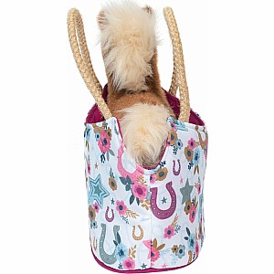 Boho Horseshoe Sassy Sak with Horse