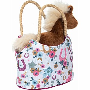 Boho Horseshoe Sassy Sak with Horse