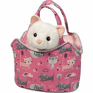 Douglas Sassy Sak: Purr-Fect Pals Sak with White Cat