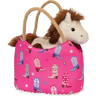 Cowgirl Boots Sassy Sak with Horse