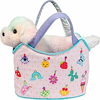 Charmingly Yours Sassy Sak with Rainbow Pup