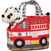 Fire Truck Pet Sak w/ Dalmatian