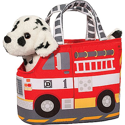 Fire Truck Pet Sak w/ Dalmatian