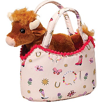 Bestie Westie Sassy Pet Sak w/ Highland Cow