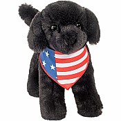 Liberty Black Lab w/ Flag Bandana