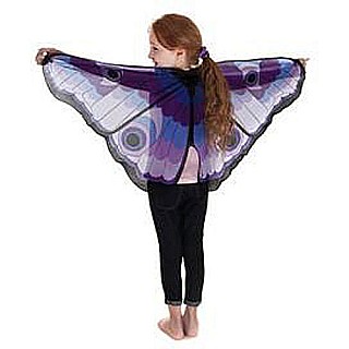 Purple Butterfly Wings With Glitter Eyes