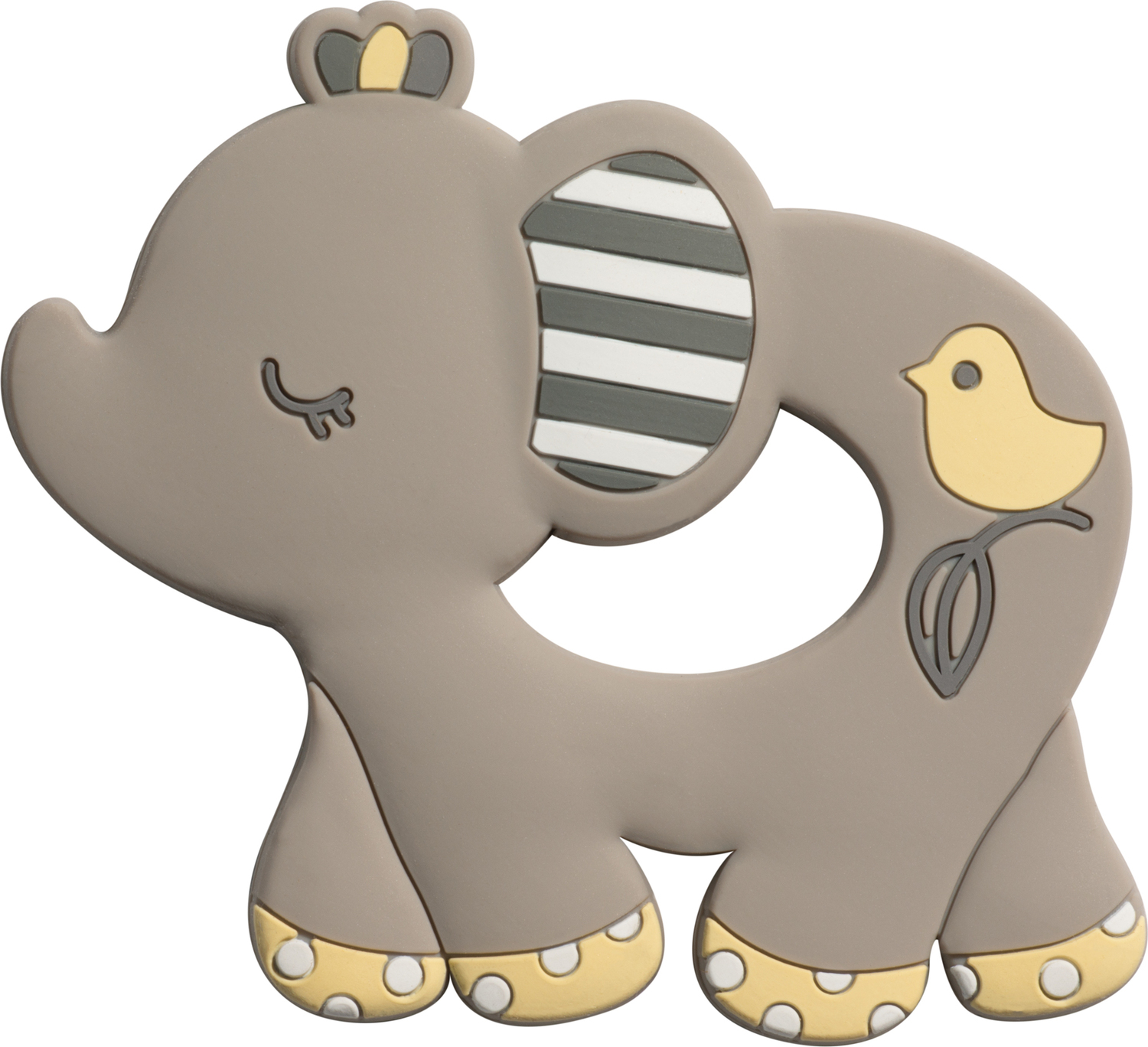 Joey Grey Elephant Silicone Teether