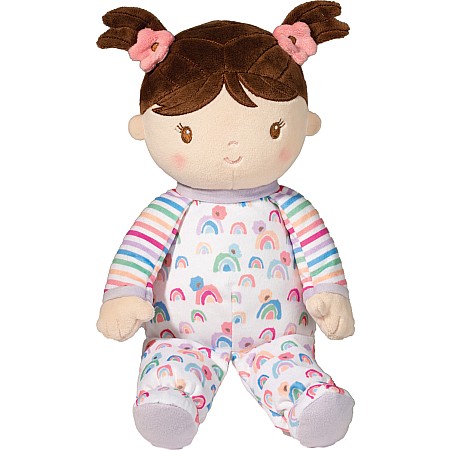 Isabelle Rainbow Stripe Soft Doll