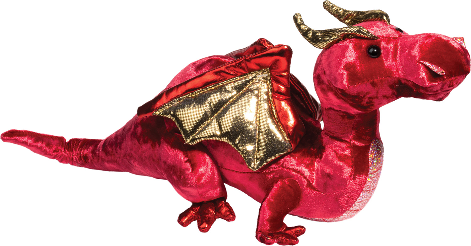 Douglas 15 Inch Ruby The Red Dragon Plush Toy 3 for sale online 