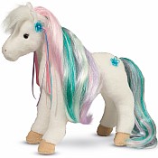 Rainbow Princess White Horse
