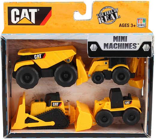 Pack of 4 for sale online CAT Mini Machines Toy Set 