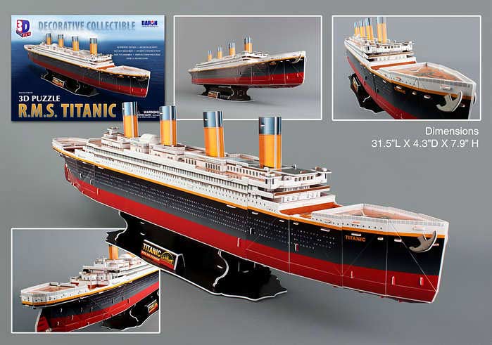 Titanic 3D Puzzle 113 Pieces - Junction Hobbies and Toys