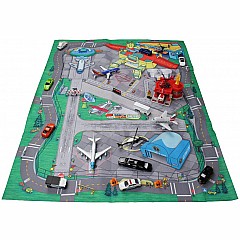 Large Airport Playmat 41 1/4 X 31 1/2 Inches
