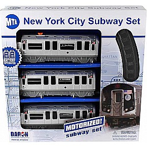 Mta Motorized Nyc Subway Train Set W/Track