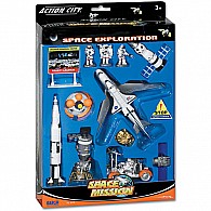 Lunar Explorer 15 Piece Playset W/MISSION Control Sign