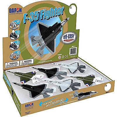 F-35 Jet Fighter Pullback W/Lights & Sound 6 Pc Counter Disp