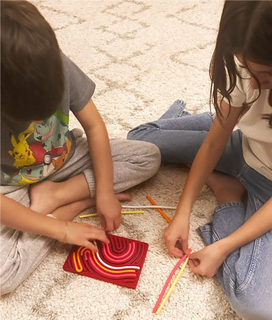 Noodle Doodle Sensory Activity Board - Ruby
